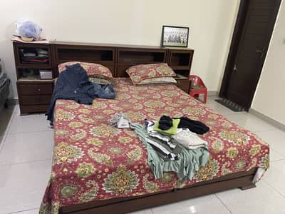 Bed and dressing table