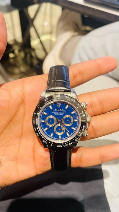 Men’s Blue Dial Chronograph Style Automatic Watch