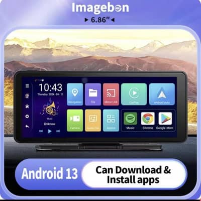 Imagebon 6.86" Wireless Apple CarPlay & Android Auto Smart Screen
