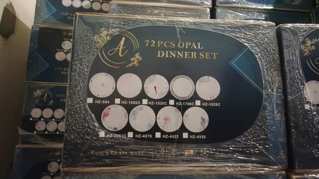 dinner set safed 0