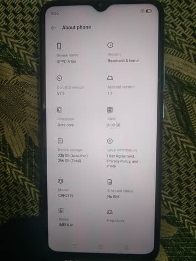 OPPO A15s contact /Sim03224642164 03234297181 whatsapp