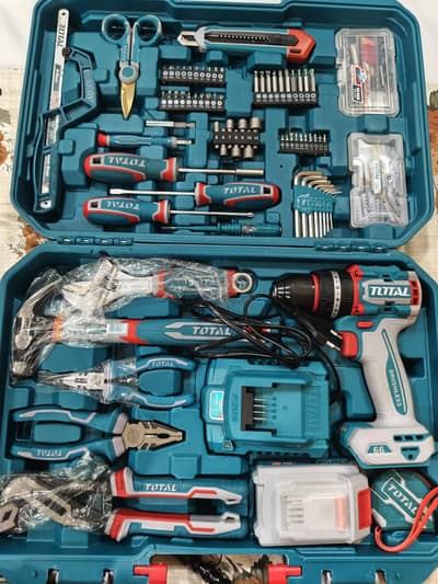 Total 166 Piece Set With 66NM Impact drill (Brand New)