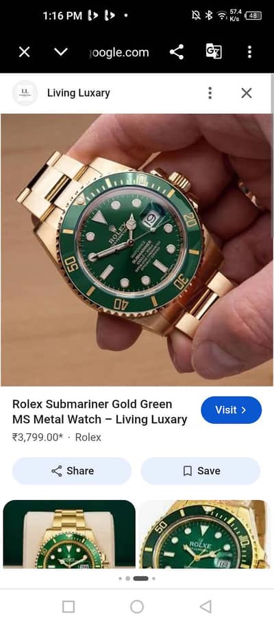 luxury Rolex watch