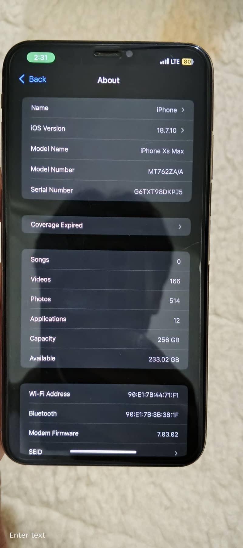 Apple iPhone XS Max 5