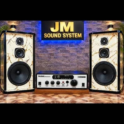 10 inch 3 way woofer speaker pair with amplifire 17500  price