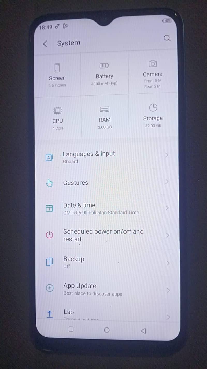 Itel A27 5