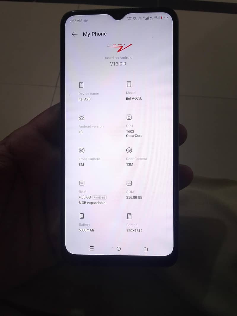 Itel A70 7