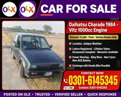 Dehaitsu Charade + Toyota Vitz Engine 1000cc