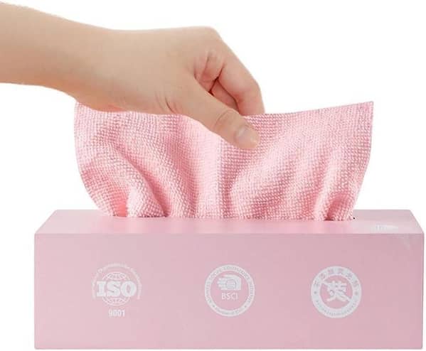 20 PCS Microfiber Tissue Cloth Box - Cleaning Towel - Reusable and Washable - Reusable Wipes for Cleaning