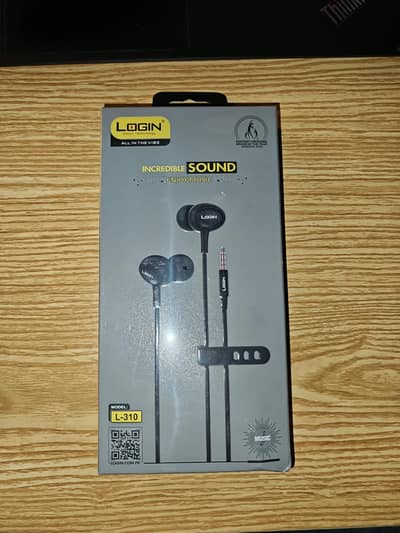 Login L-310 Handsfree 3.5mm Original New Sealed Box — 2 Available