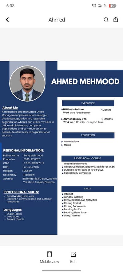 I need job