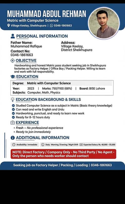 i really need any job