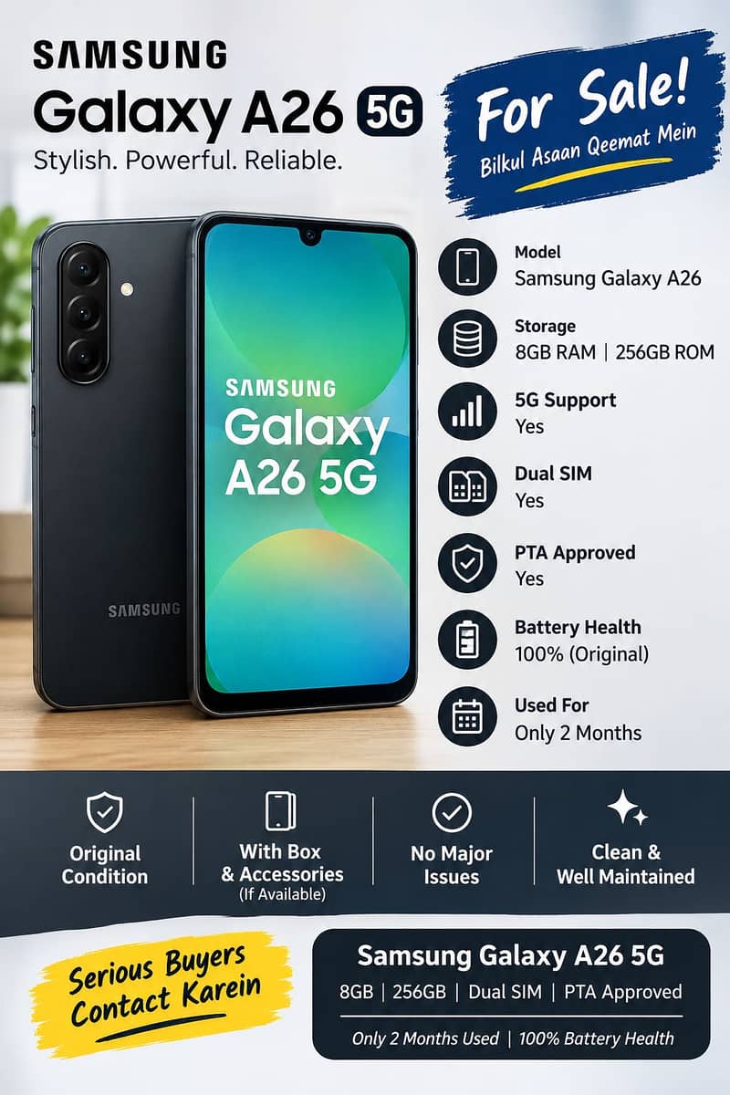 Samsung Mobile A26 2