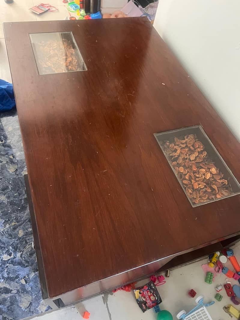 L shaped sofa set with table 2