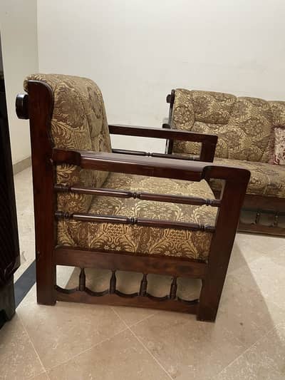 Tali wood 5 seater sofa set for sale