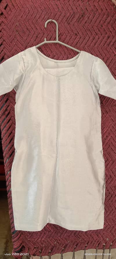 White Embroided Ladies 3 Piece Suit/Elegant Party Wear
