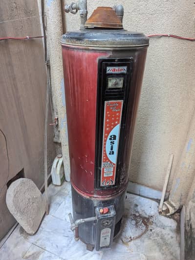 Asia Gas Water Heater (Geyser) - Good Working Condition With Fittings