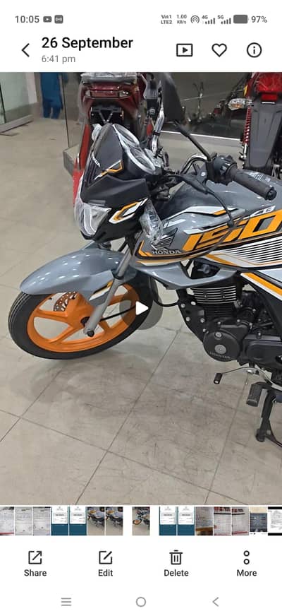 Honda cb 150f special edition 51 serial