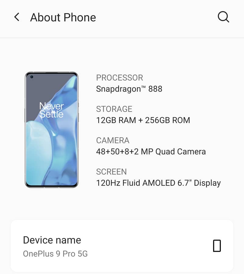 One Plus 9 Pro 5G 5