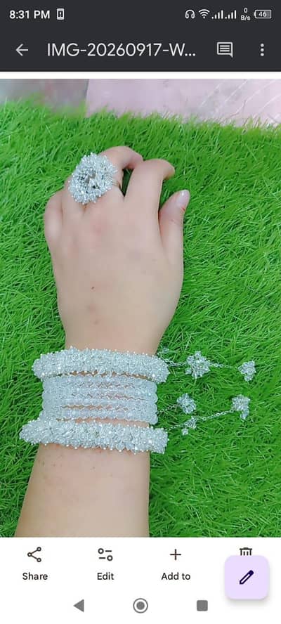 Handmade gajra bracelet