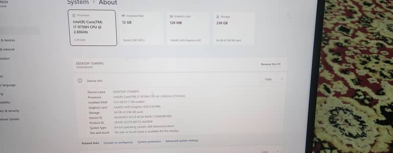 Lenovo X1 Extreme ci7 9th gen H processor