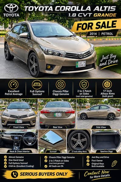 Toyota Corolla Altis Grande 2014