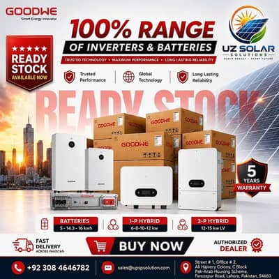 GoodWe Hybrid Solar Inverters & Lithium Batteries | All Models Availa