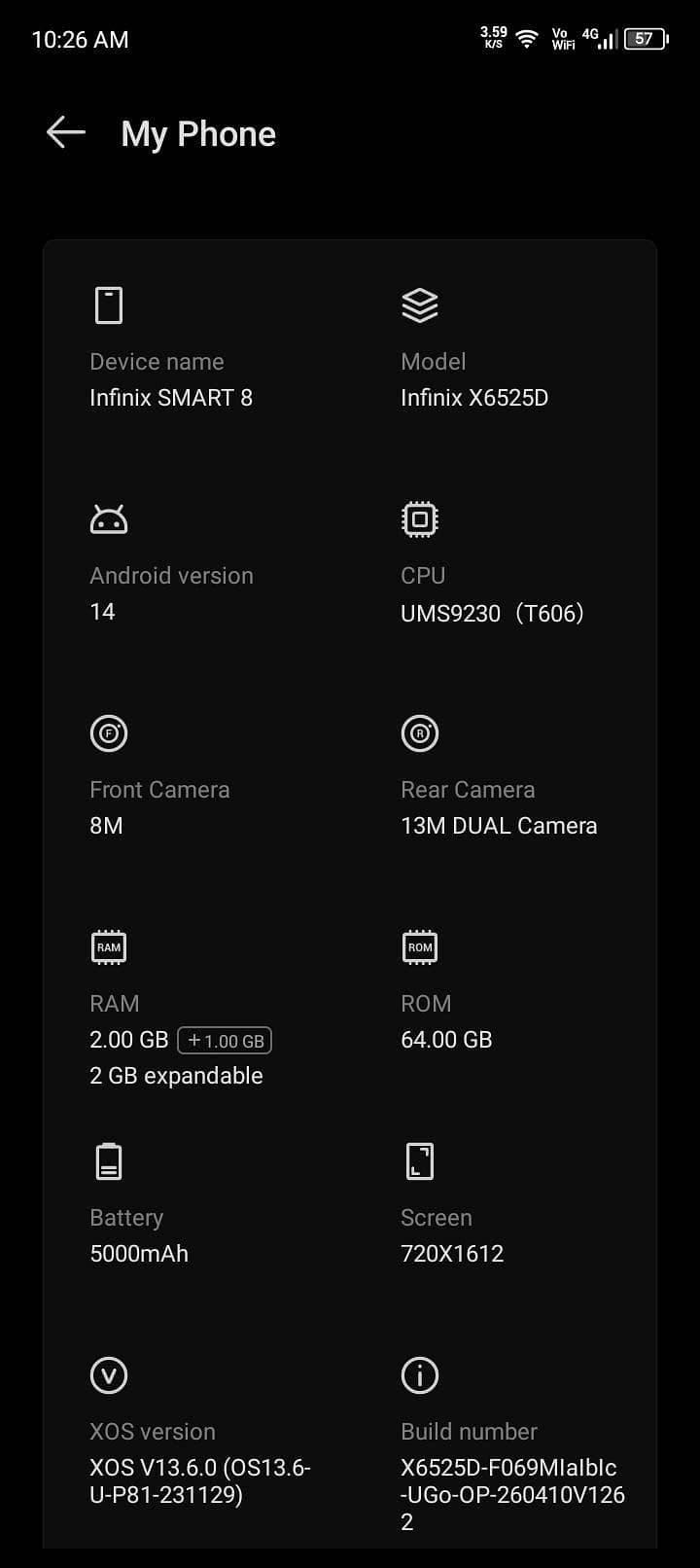 Infinix Smart 8 6
