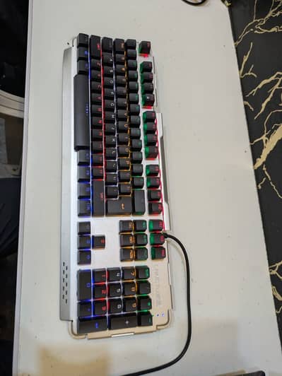 LANGTU X-6000 Heavy-Duty RGB Mechanical Gaming Keyboard (Aluminum Bod