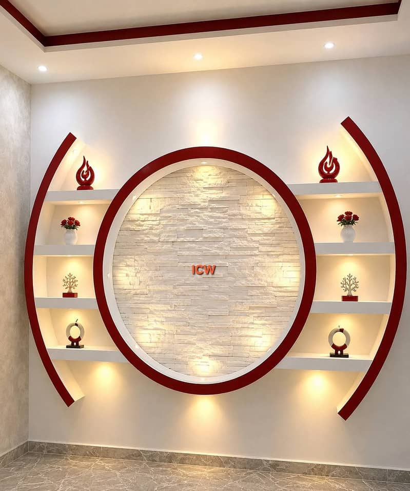false Ceiling/Roof Ceiling/Gypsum Ceiling/Wall moulding/dumpa Ceiling 0