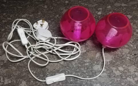 Vintage Ikea Knubbig Glass Lamp