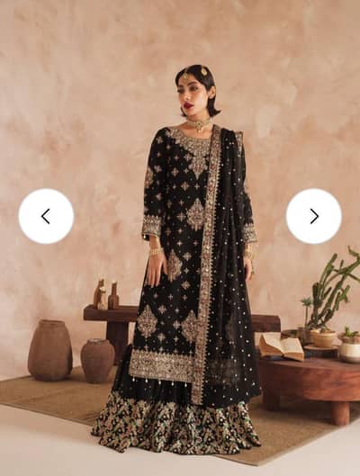 Brand Haseens fancy Black Colour Dress