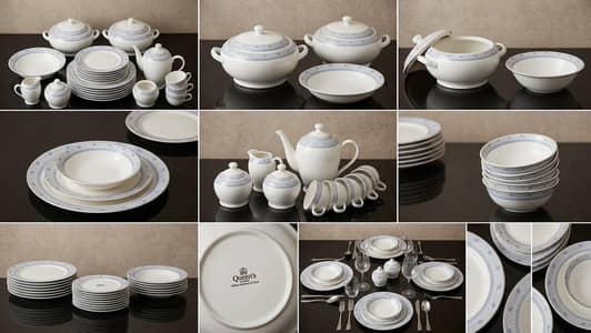 Premium 52-Piece Queen's Luxury Fine Porcelain Dinner Set (Japan)