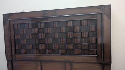 2 month use wooden bed