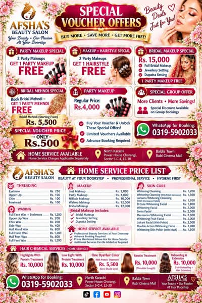 Home Service Salon female