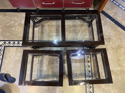centre table set wood