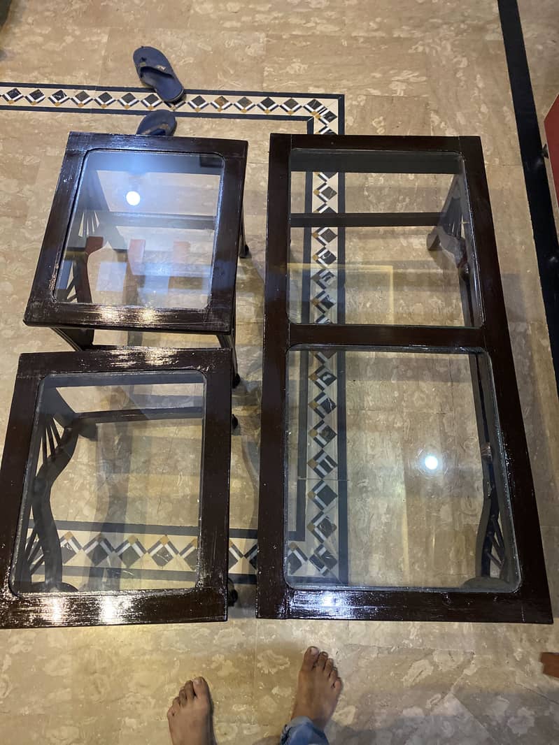 centre table set wood 5