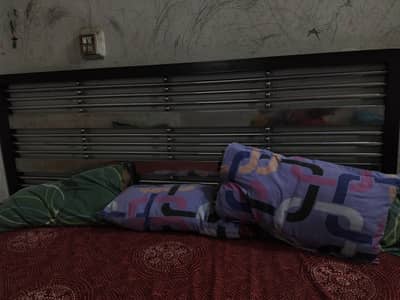 Iron bed in used