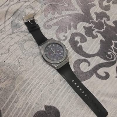 white Hublot watch