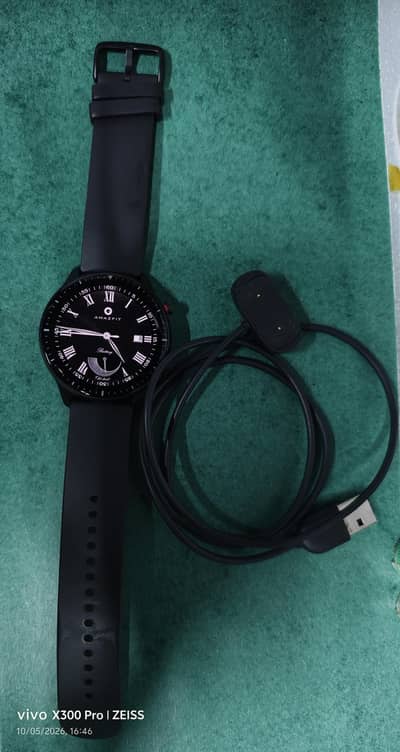 amazfit gtr 2 smart watch with original cable 7 day battery timing