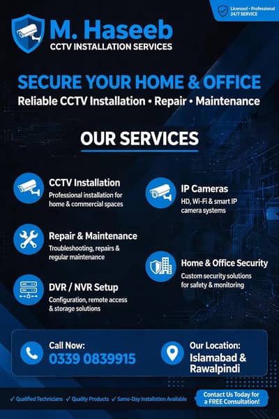 CCTV CAMERAS SERVICE'S