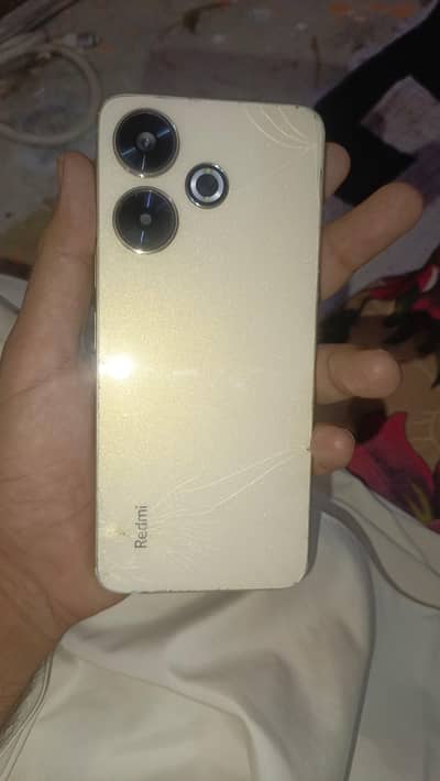 Redmi 13 8/128  back crack h exchange possible good device
