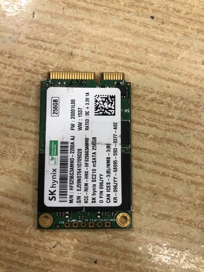 SY Hynix 256ssd GB msata 100% health