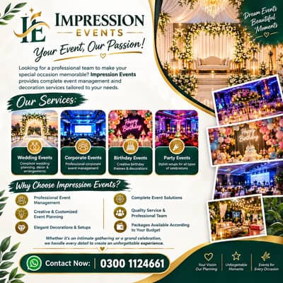 Professional Event Management, Wedding & Party Decoration Services
