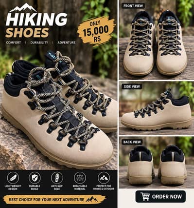 Imported Premium Hiking Shoes – Size 9 | Rs. 15,000/-