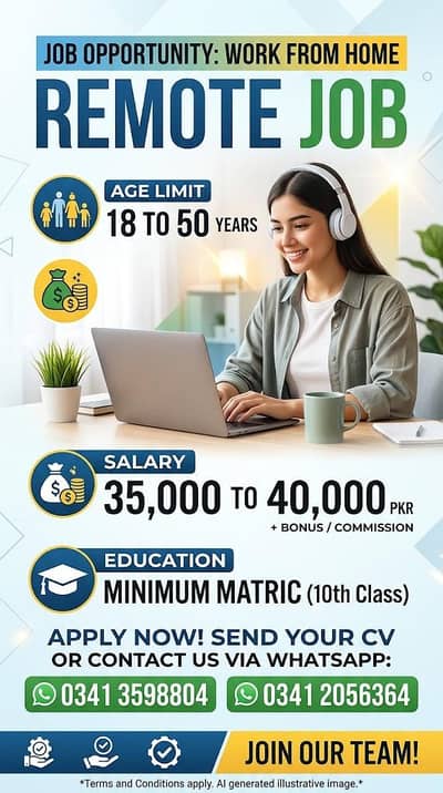 Remote Job 03412056364 Watsapp Please contact us