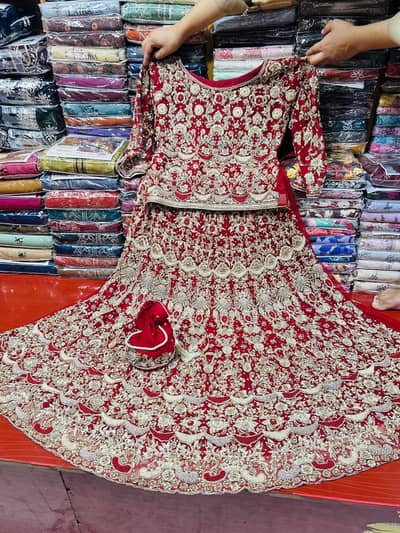 One Time Used Bridal Lehenga For Sale - 30k - Rawalpindi Board Bazar
