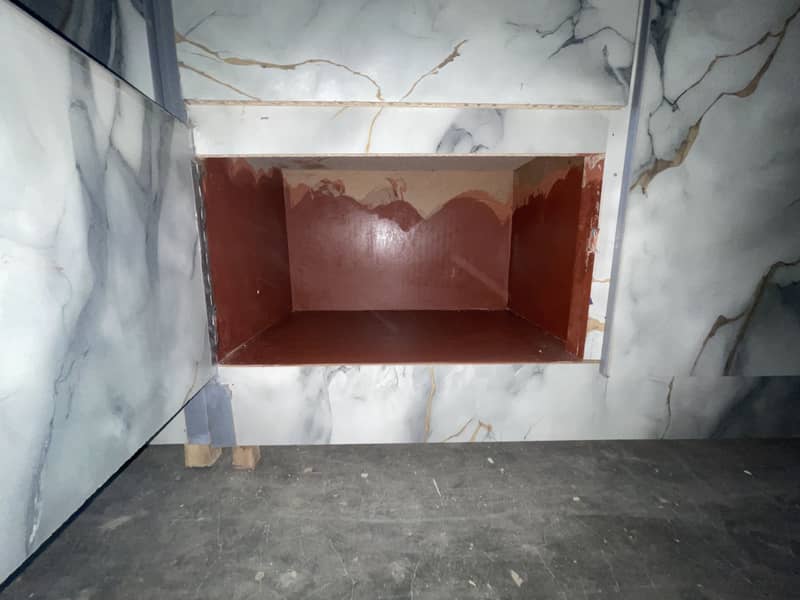 3 Door Marble Color Almari | 6x6 Feet | - Wardrobes - 1120146934