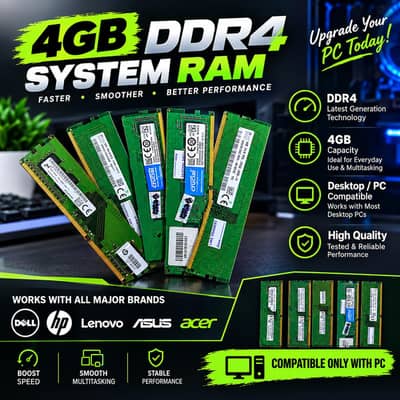 4gb ddr4 desktop rams