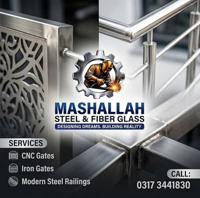 CNC Gate -Steel Gate - Double door gate - Iron Gate